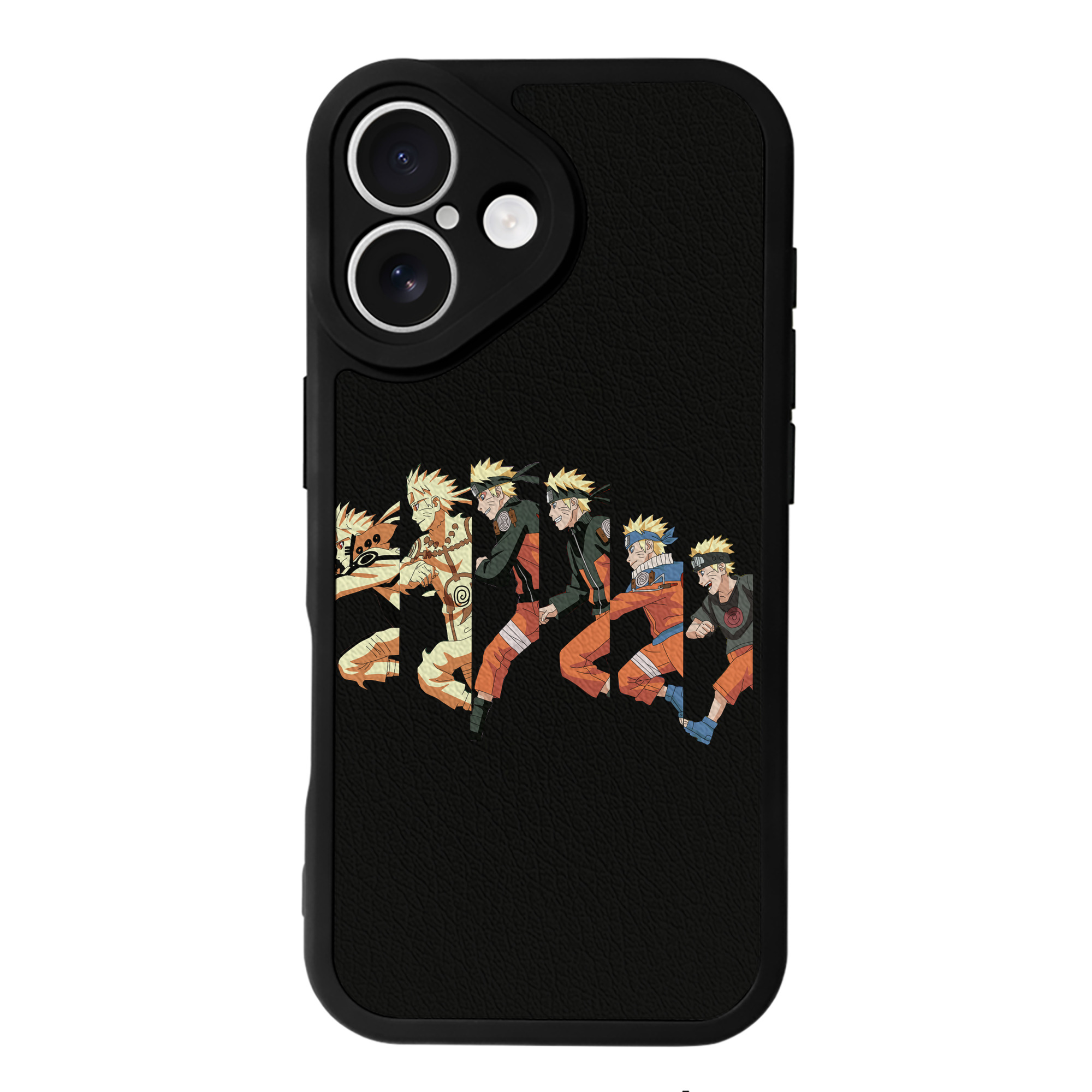（画像用） NARUTO -ナルト- うずまき ナルト Uzumaki Naruto 【iPhone 16シリーズ対応】シリコンスマホケース（レザー調） 材質：シリコン